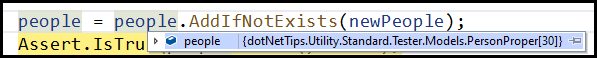 DOTNETTIPS ULITY - ADD IF NOT EXISTS-2 LISTS
