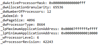 API-SOURCE GENERATOR-SYSTEMINFO OUTPUT EXAMPLE